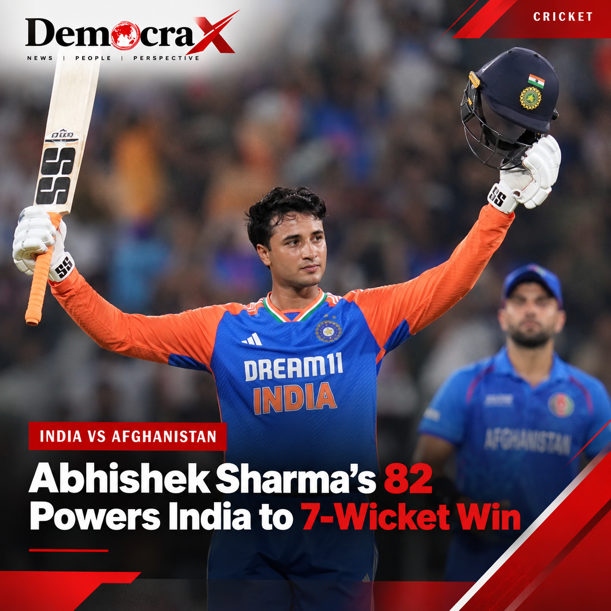 India vs Afghanistan 1st T20I Abhishek Sharma 82 Arshdeep Singh