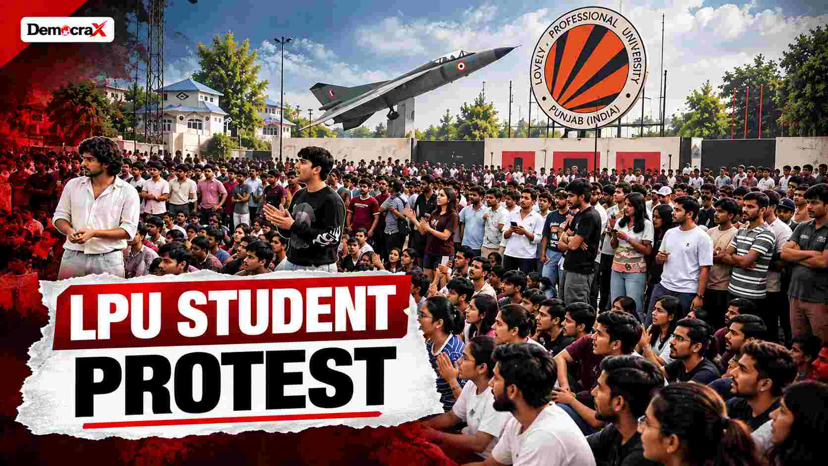 LPU students protest in Phagwara over a sexual assault allegation