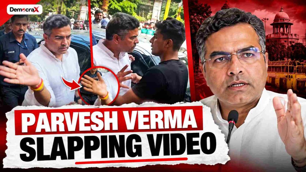 Parvesh Verma Road Inspection Turns Controversial After Slap Video Goes Viral