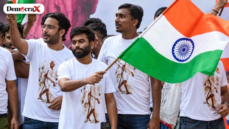 Cockroach Janta Party Lehra Do Tiranga march and security deployment at Connaught Place Delhi