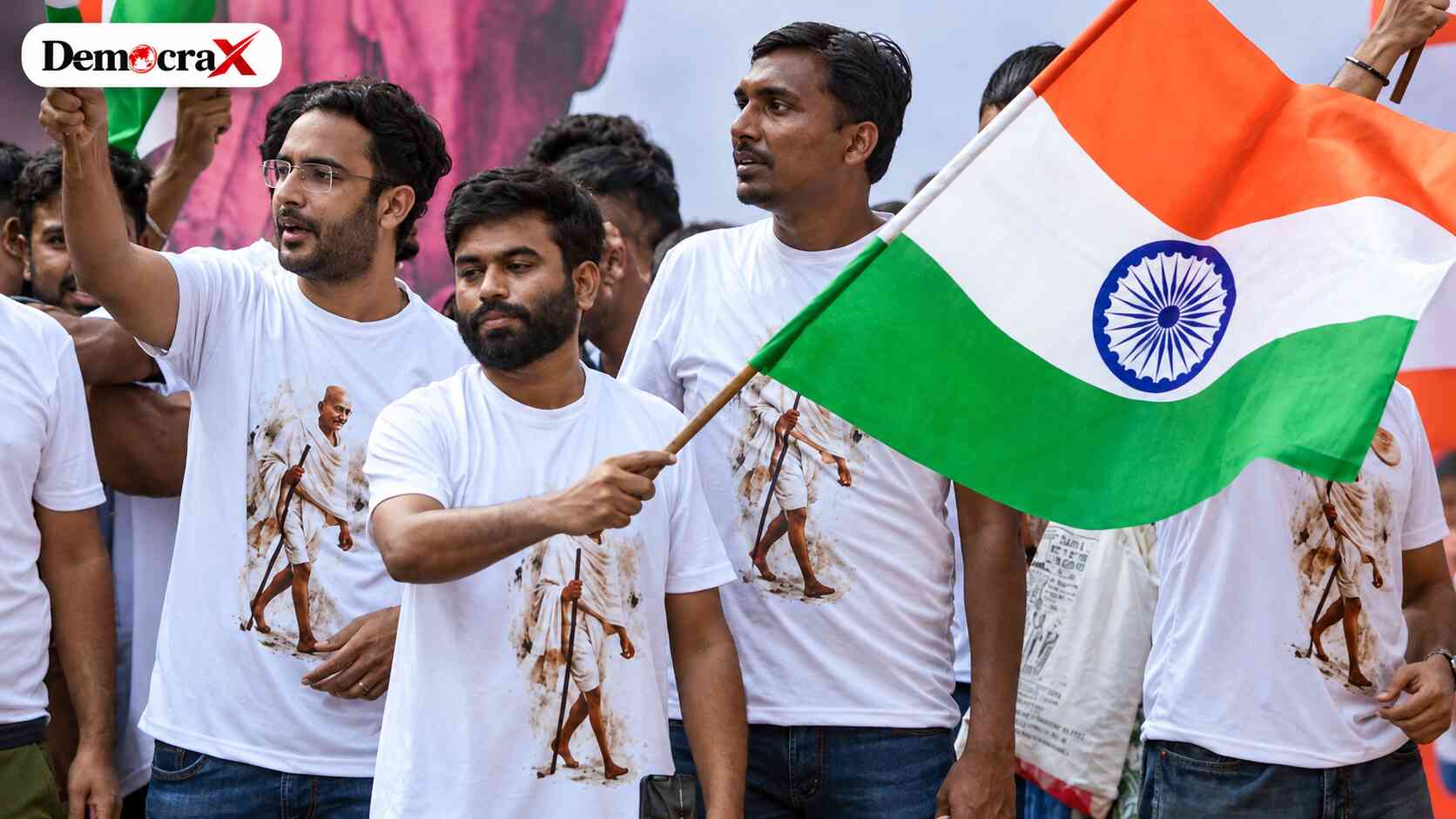 Cockroach Janta Party Lehra Do Tiranga march and security deployment at Connaught Place Delhi